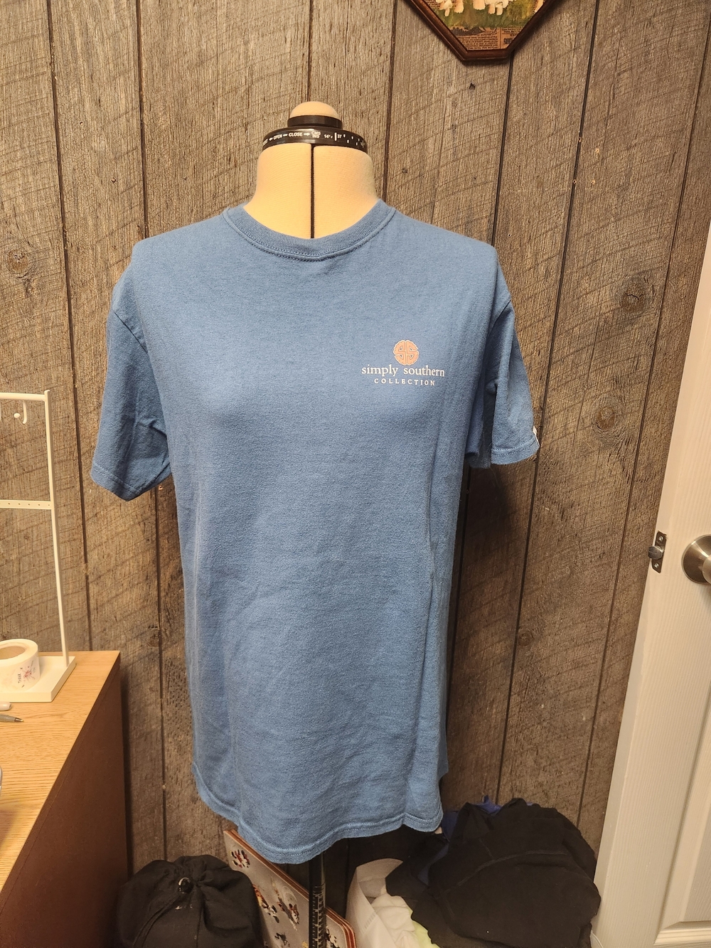 Simply Southern Womans Short-Sleeve Crewneck T-Shirt - Blue.
